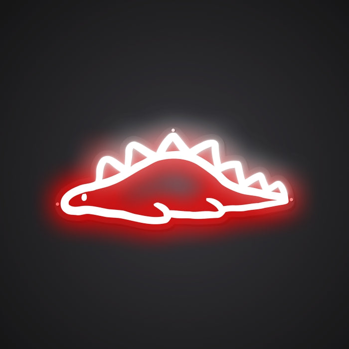 Neon-illuminated Tiny Dino Sign