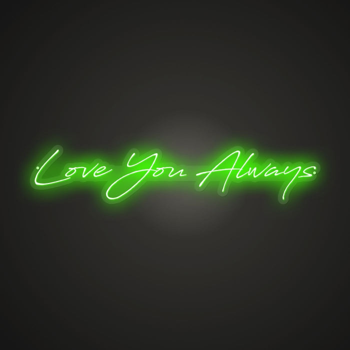 Shimmering Neon Lifelong Love Sign