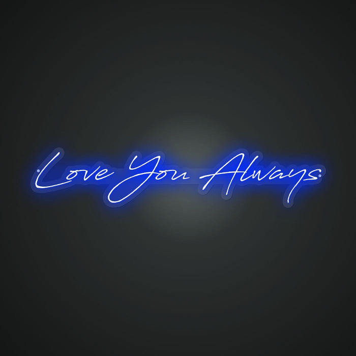 Neon Emblem of Enduring Love Sign