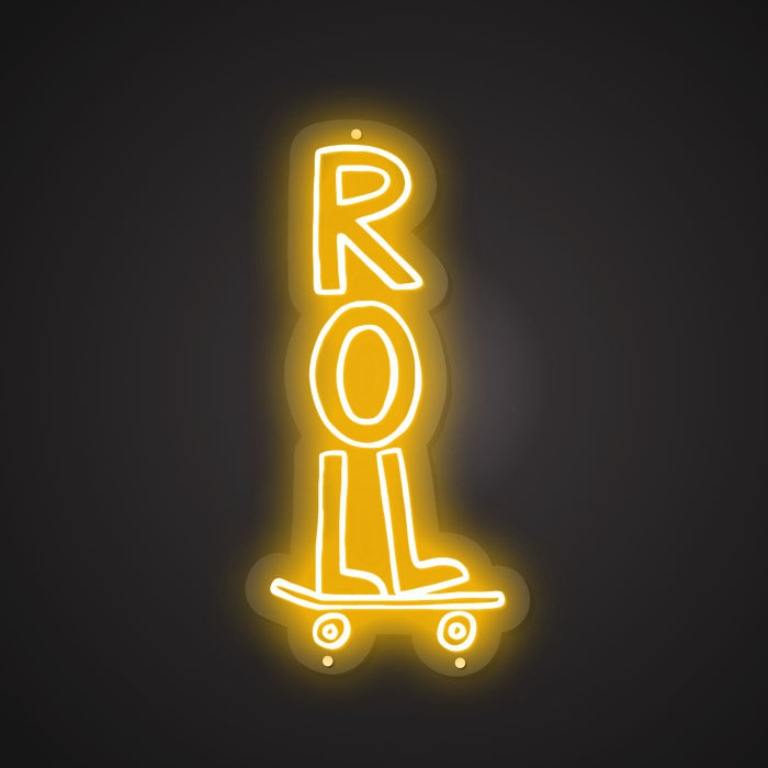 Neon Visual of the Spinning Act