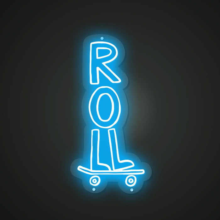 Roll Neon Illumination of Movement