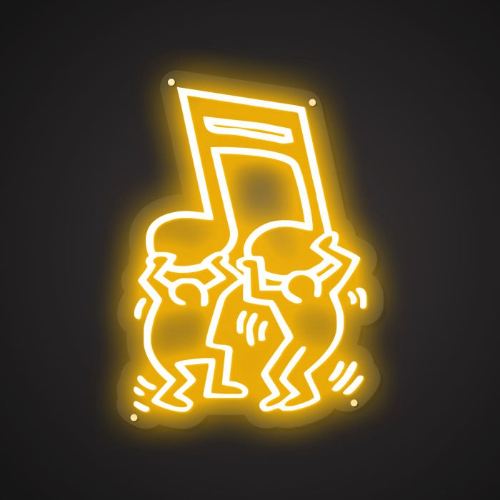 Neon Visual of the Music Onset