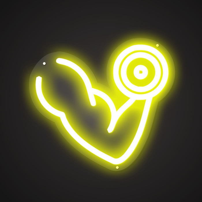 Illuminated Build muscles Neon Progression