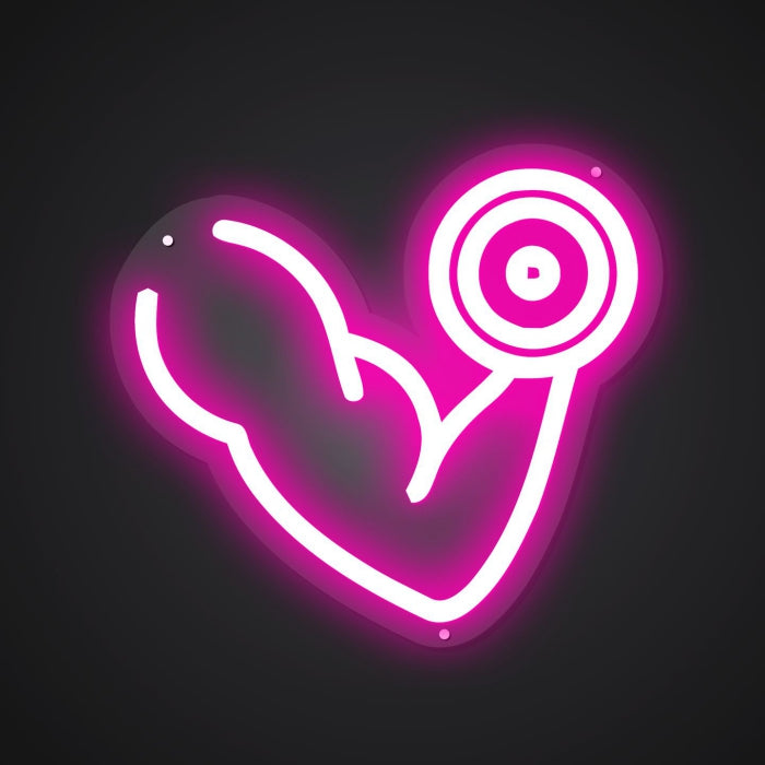 Neon Visual of the Building Process