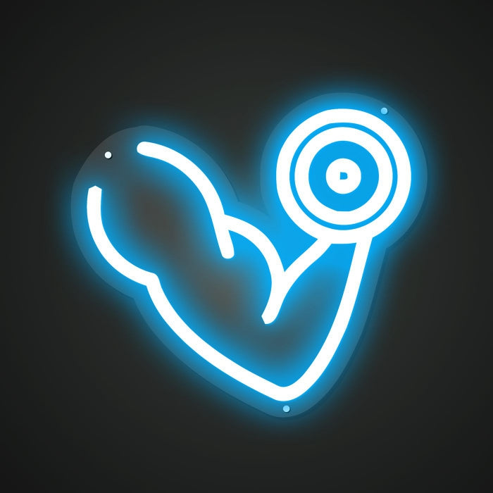 Glistening Neon Fitness Journey Marker