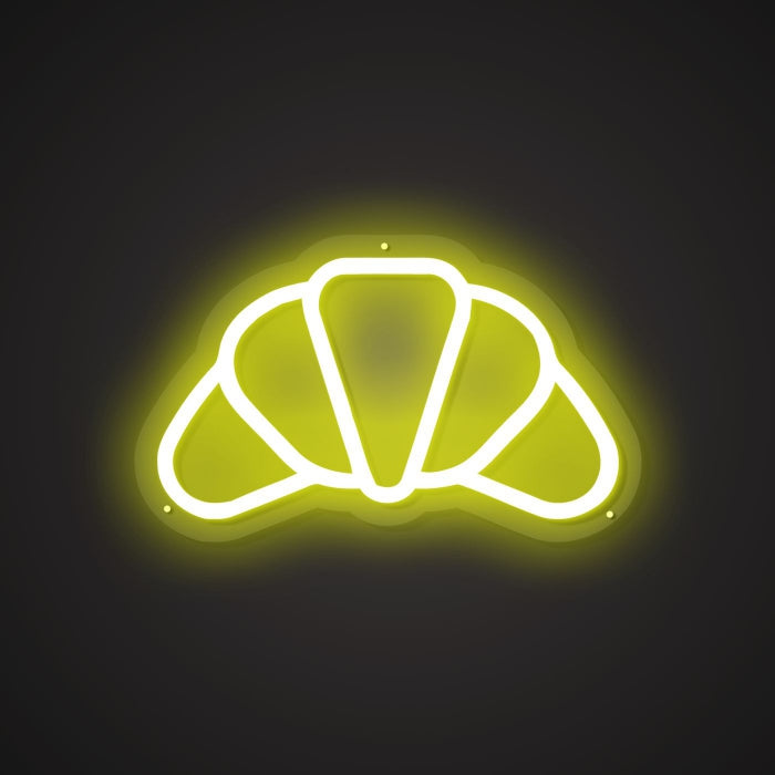 Illuminated Croissant Neon Temptation
