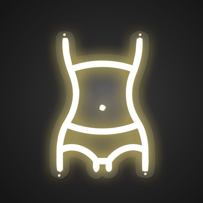Neon Emblem of Weight Loss