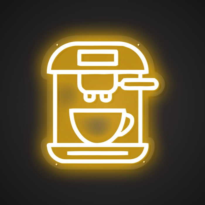 Shimmering Neon Diner-style Brewer Showcase