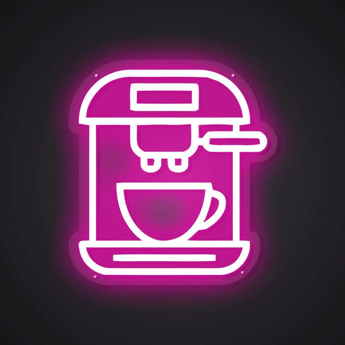 Neon Visual of Strong Caffeine