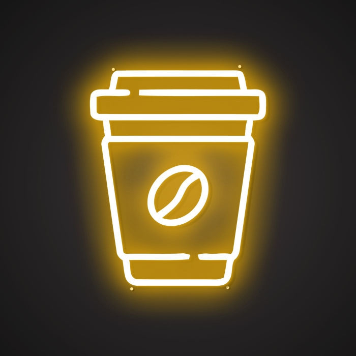 Dazzling Neon Caffeinated Sign