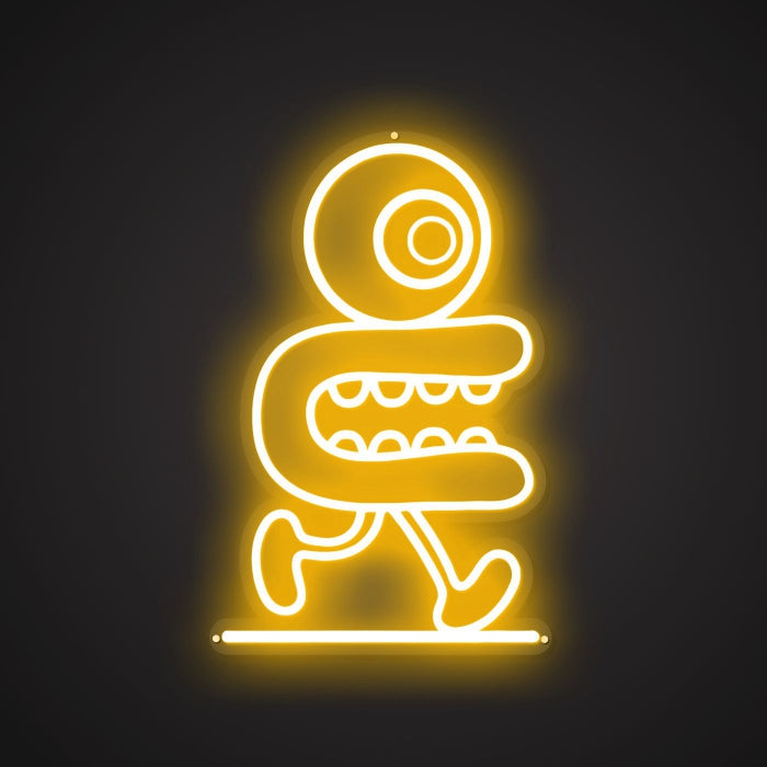 Neon Visual of the Jogging Stride
