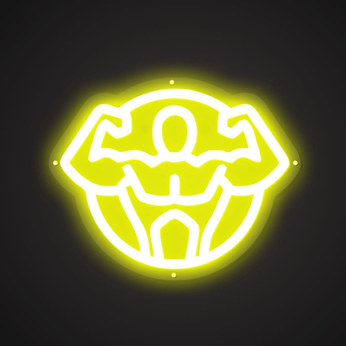 Dazzling Neon Mighty Indicator Sign