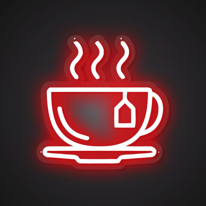 Neon Visual of Aromatic Steam