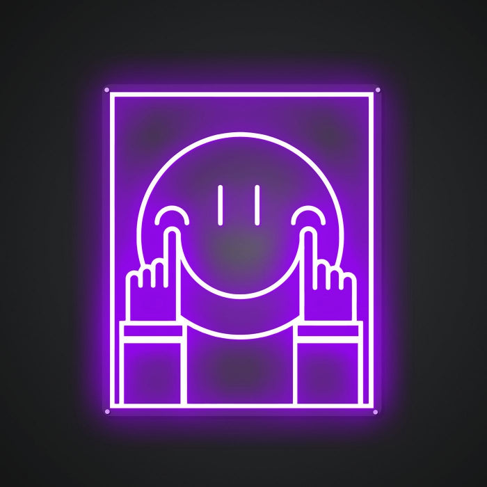 Neon Emblem of Boosted Happiness