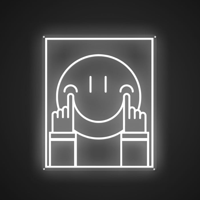 Illuminated Prop up a smiling face Neon Encouragement