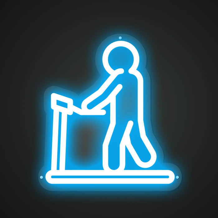 Running Neon Illumination of Stamina