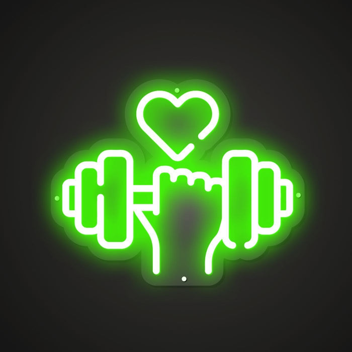 Neon-pumped Lift your heart Sign