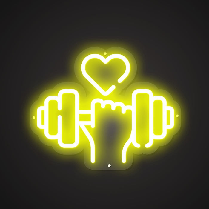 Dazzling Neon Cardiovascular Sign