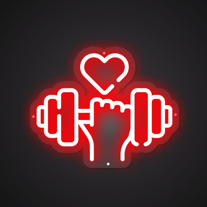 Radiant Neon Heart-Lifting Glow