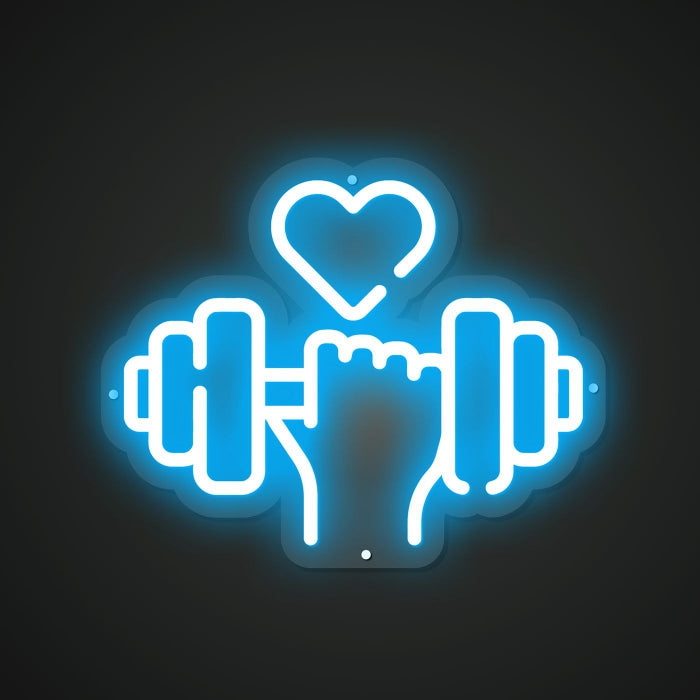Lift your heart Neon Illumination of Wellness