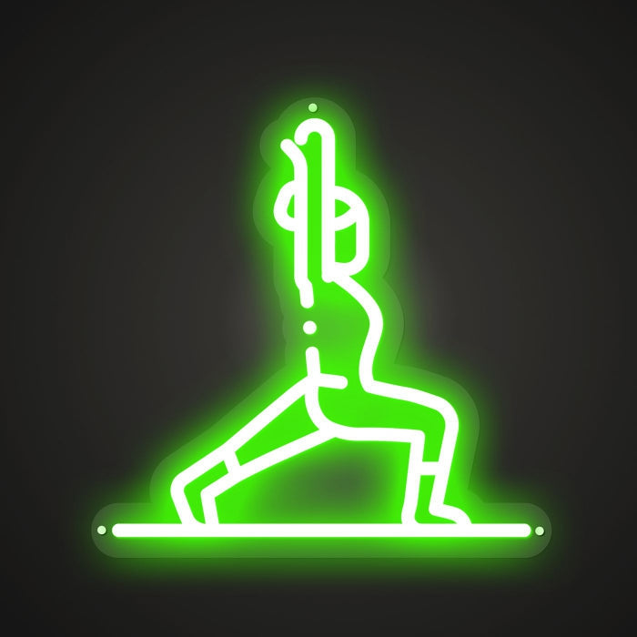 Neon-twirled Gymnastic movement Sign