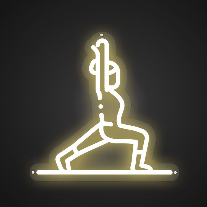Shimmering Neon Balance Beam Showcase