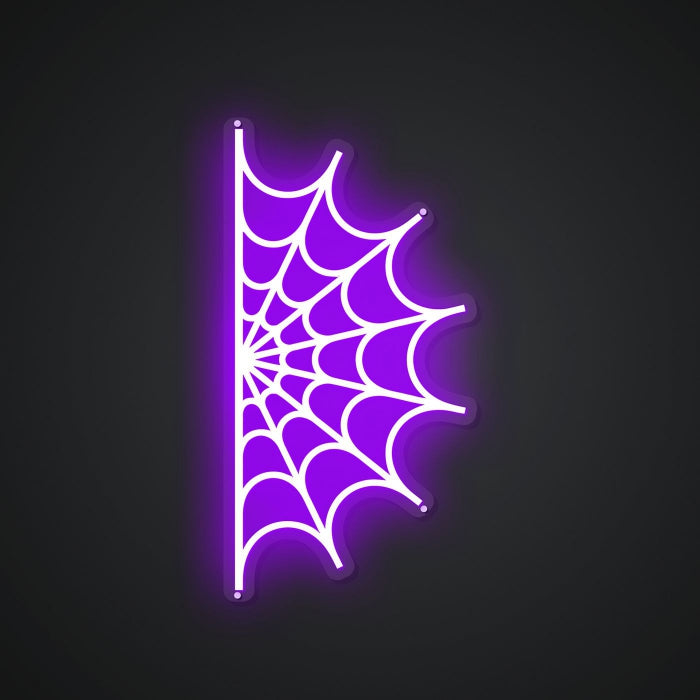 Neon Emblem of Arachnid Artistry