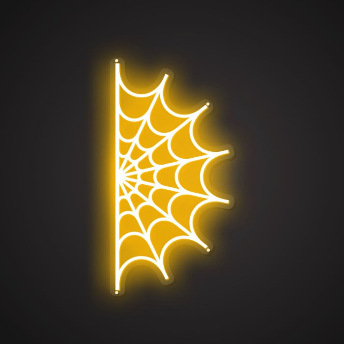 Neon Visual of the Glistening Web