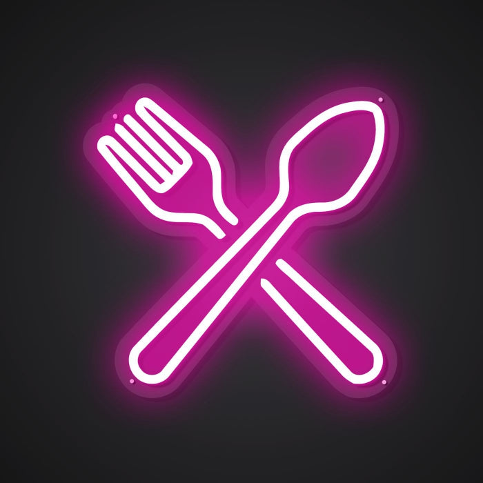 Neon Visual of Dining Aids