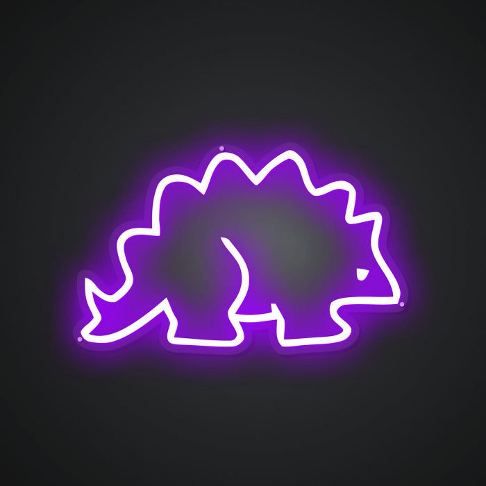 Neon-rippled Dragon in the water Sign
