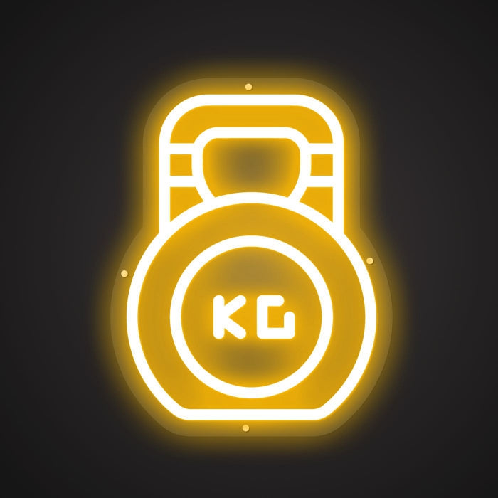 Neon Visual of the Kilogram Pair