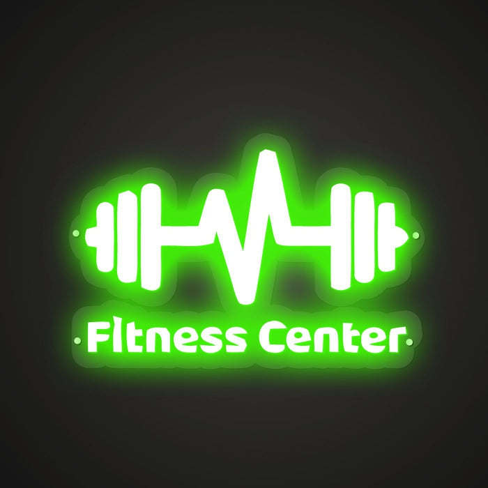 Neon-powered Fitness Center Sign