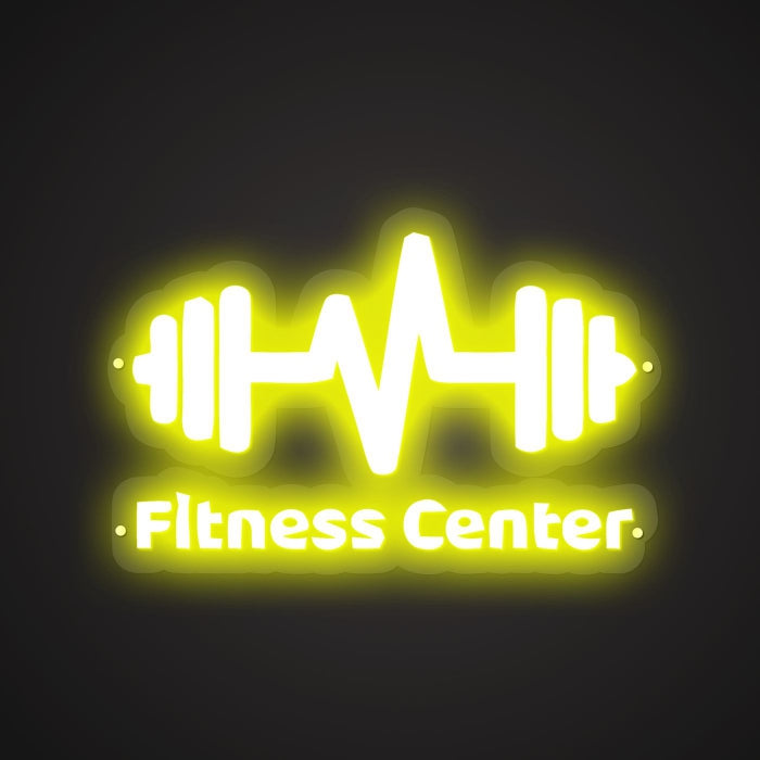 Dazzling Neon Fitness Haven Sign