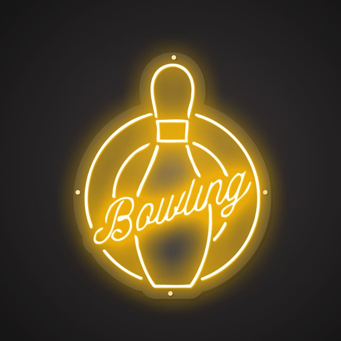 Neon Visual of the Bowling Ball