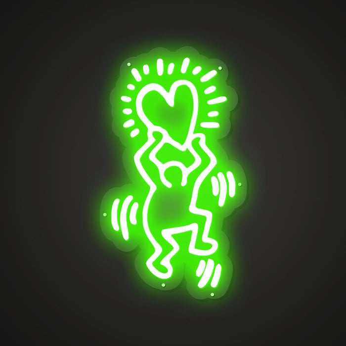 Neon-embraced Give you love Sign