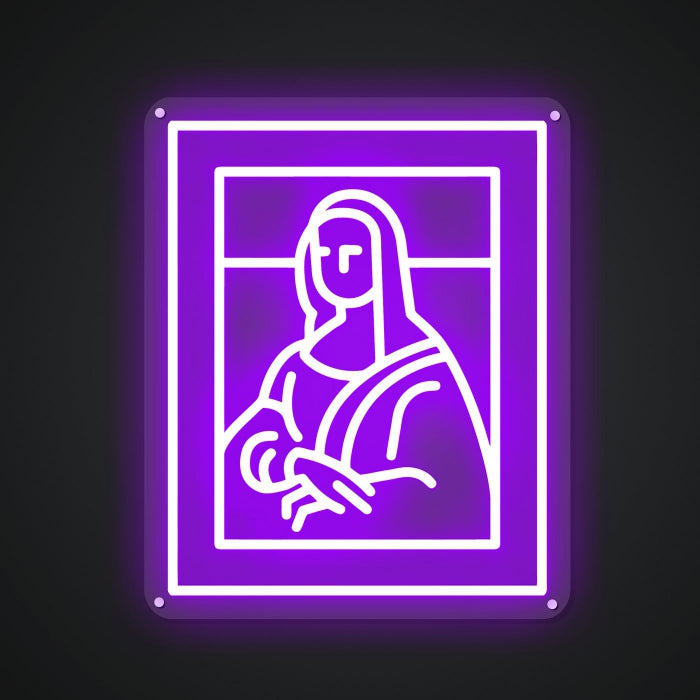 Neon Emblem of Timeless Beauty