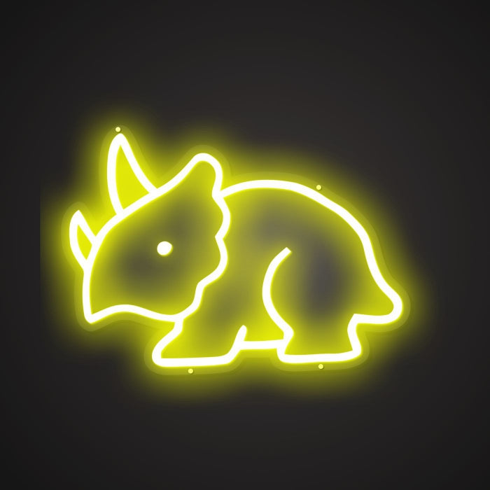 Dazzling Neon Herbivore Titan Sign