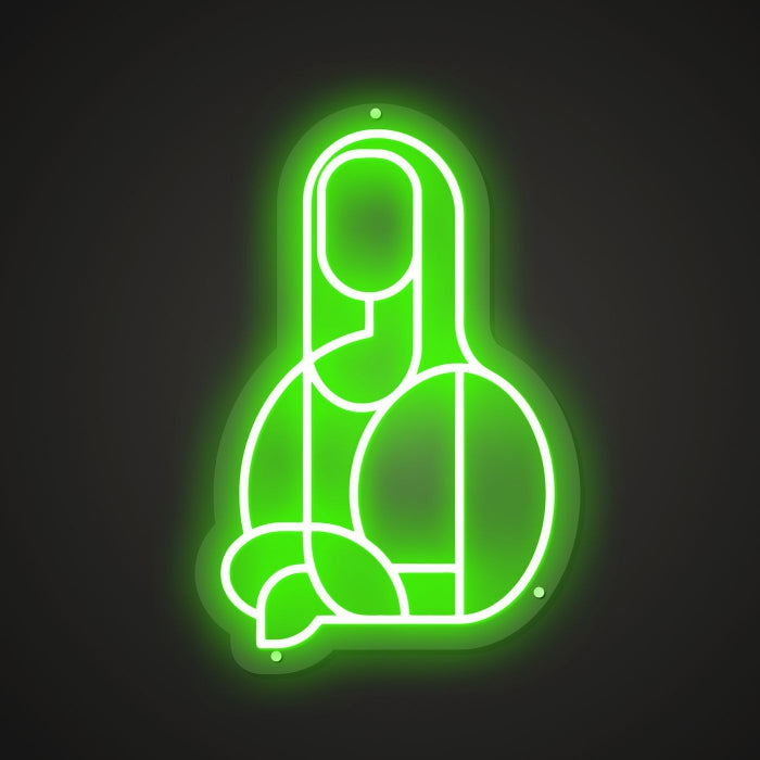 Neon Lightboard for Reimagined Masterpieces