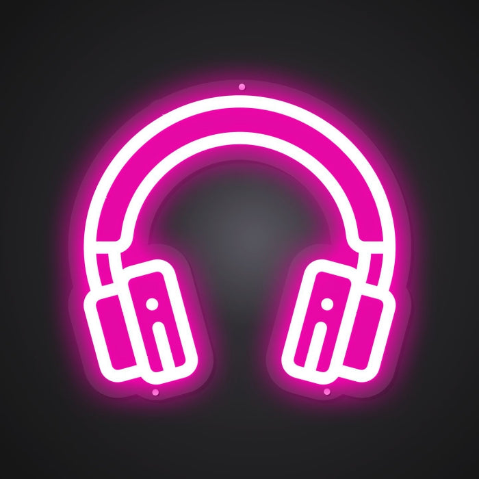 Neon Visual of the Headphone Cushion