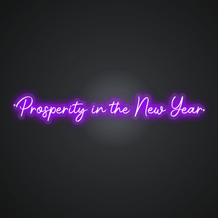 Neon Emblem of Abundant Futures