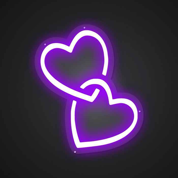 Neon Emblem of Love's Bond