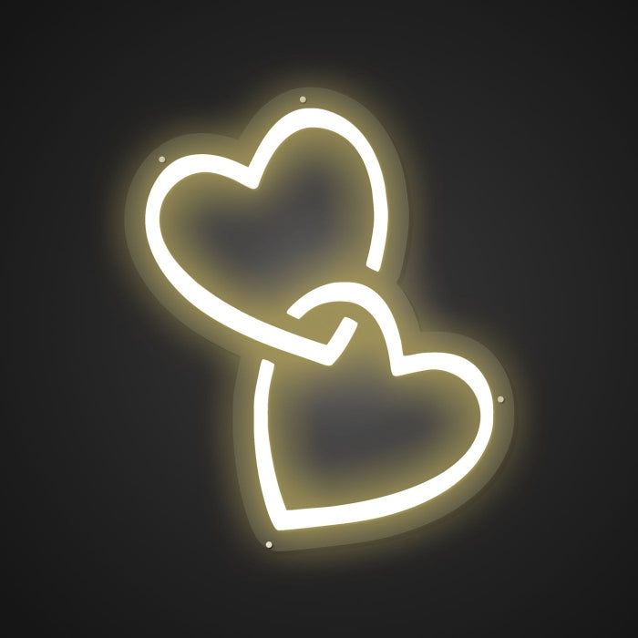 Shimmering Neon Twin Love Pulse Showcase