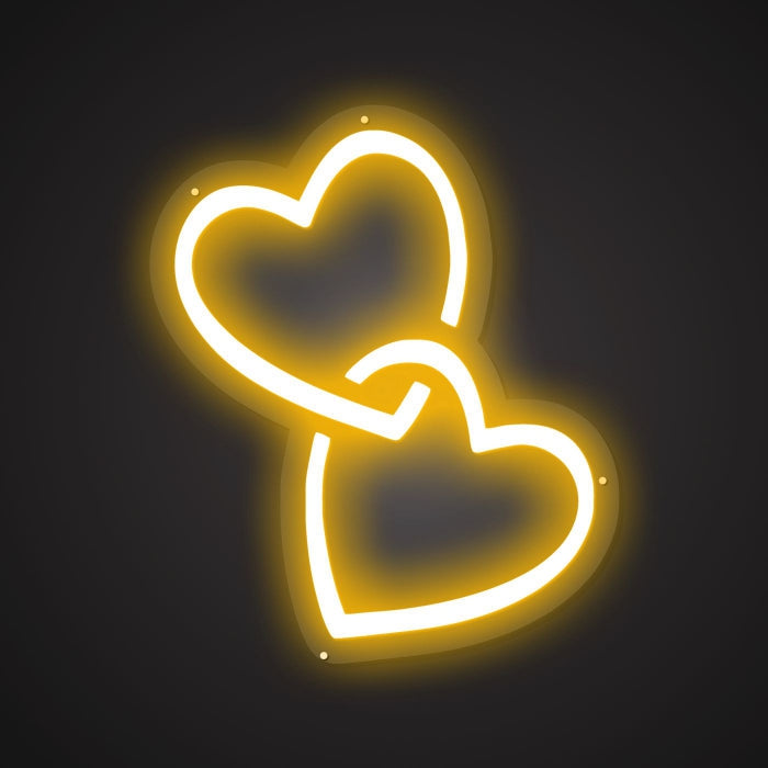 Neon Visual of the Loving Duo
