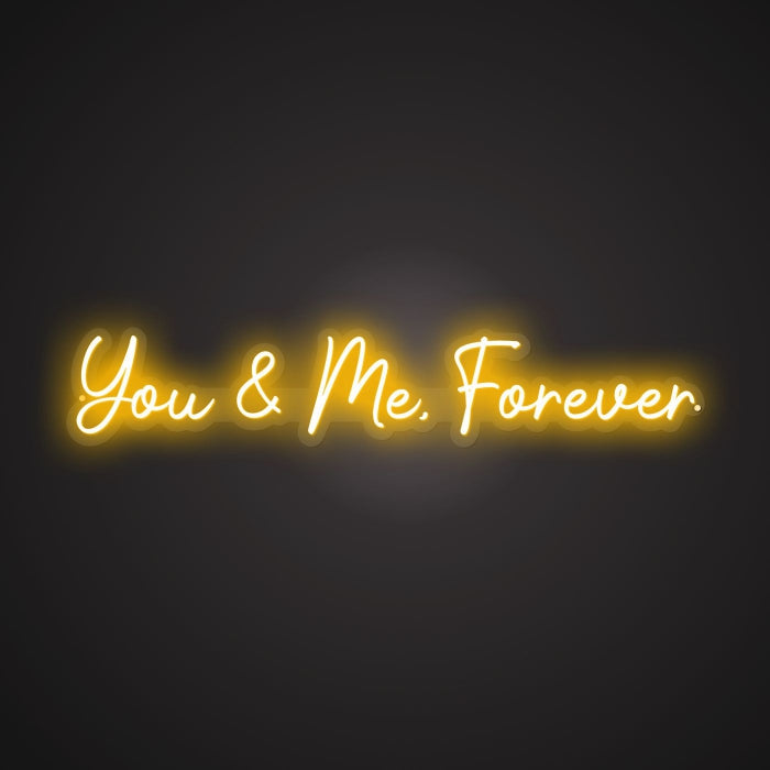 Neon Radiance of Our Forever Sign