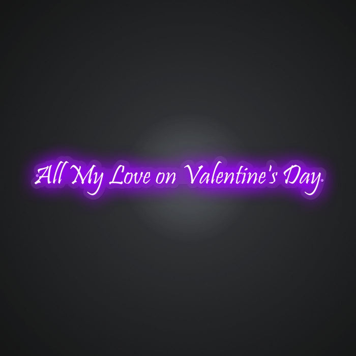 Neon Outpouring of Love Sign