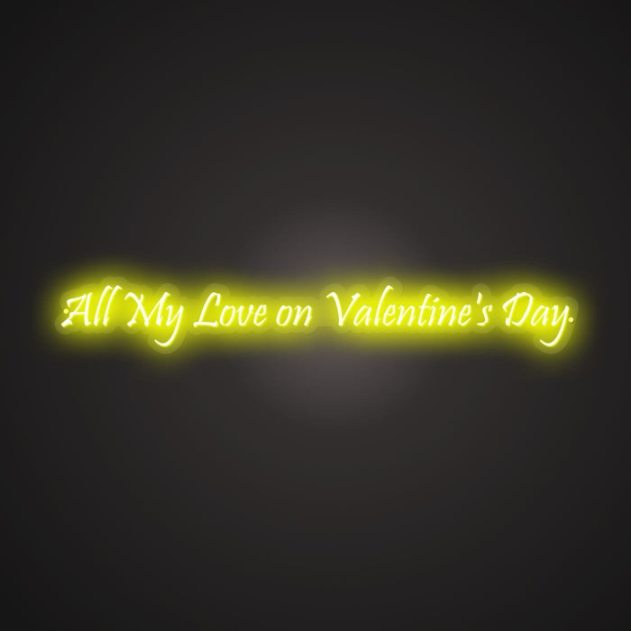 Dazzling Neon Heartfelt Tribute Sign