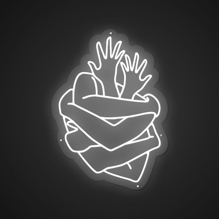 Illuminated Hug Neon Tenderness