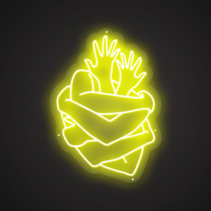 Dazzling Neon Loving Enfold Sign