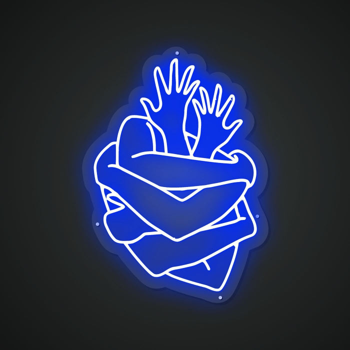 Neon Lightboard for Warm Embraces