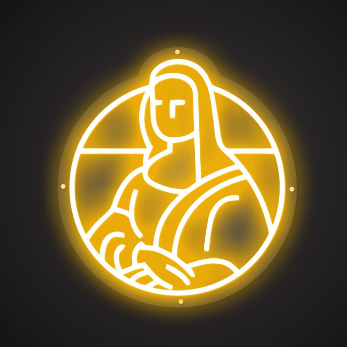 Neon Visual of the Timeless Portrait
